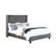 Lit escamotable de style transitionnel avec lit à accoudoirs capitonné pour chambre à coucher grand format 1pc-1513108306