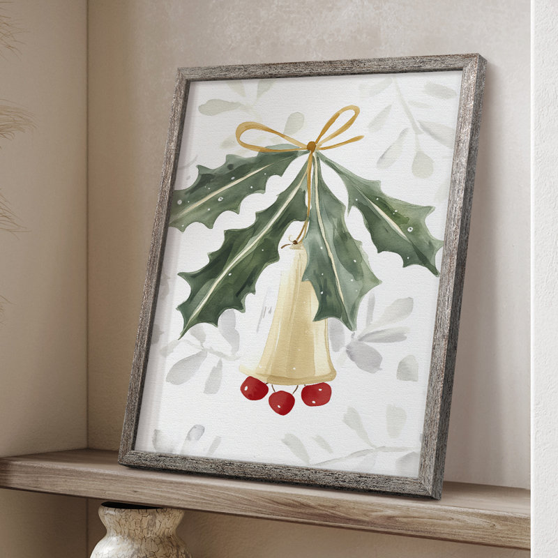«Christmas Holiday Art», reproduction encadrée cmxxix - bois massif XMA171705, H 30 po x l 24 po