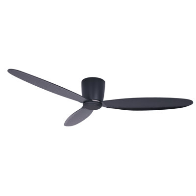Hardy 3 - Blade Flush Mount Ceiling Fan with Remote Control