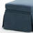 Upholstered Navy Skirted Rectangular Storage Ottoman with Lift-Top (Set of 2)-413304215