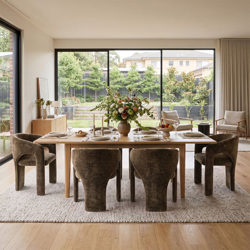 Elisabeth Dining Set, Chocolate Brown