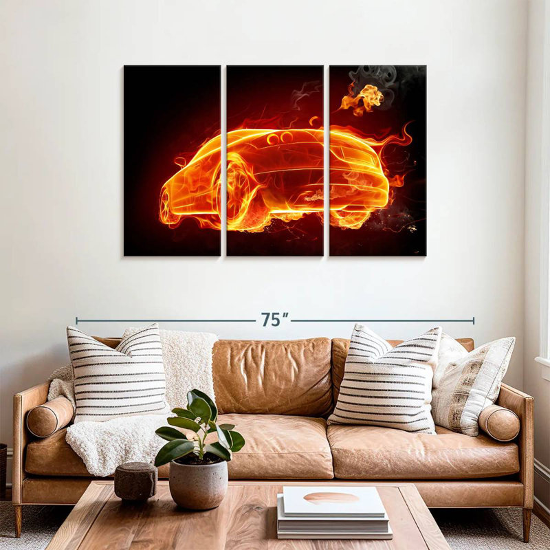 Mehar Fire Car, 36" H x 57" W