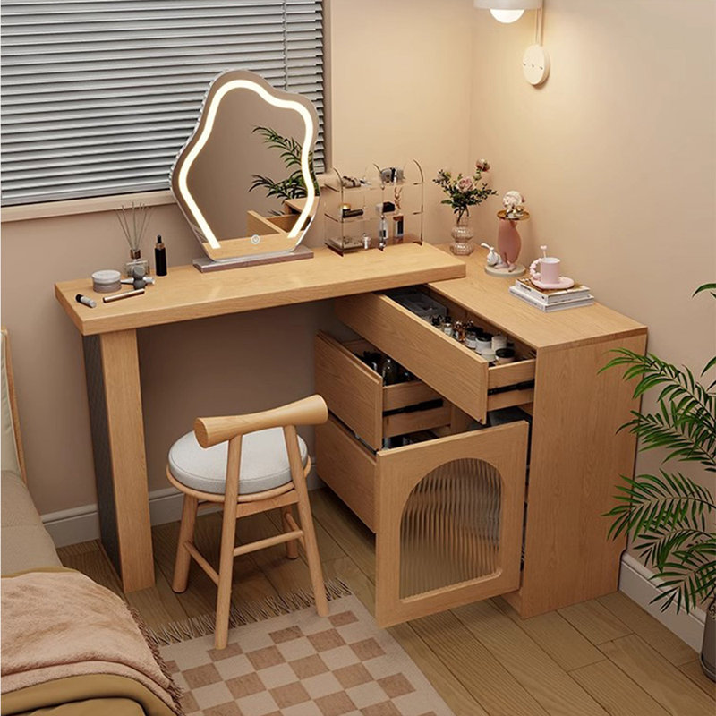 Makeup Vanity with Light mirror,3 drawers,1 chair