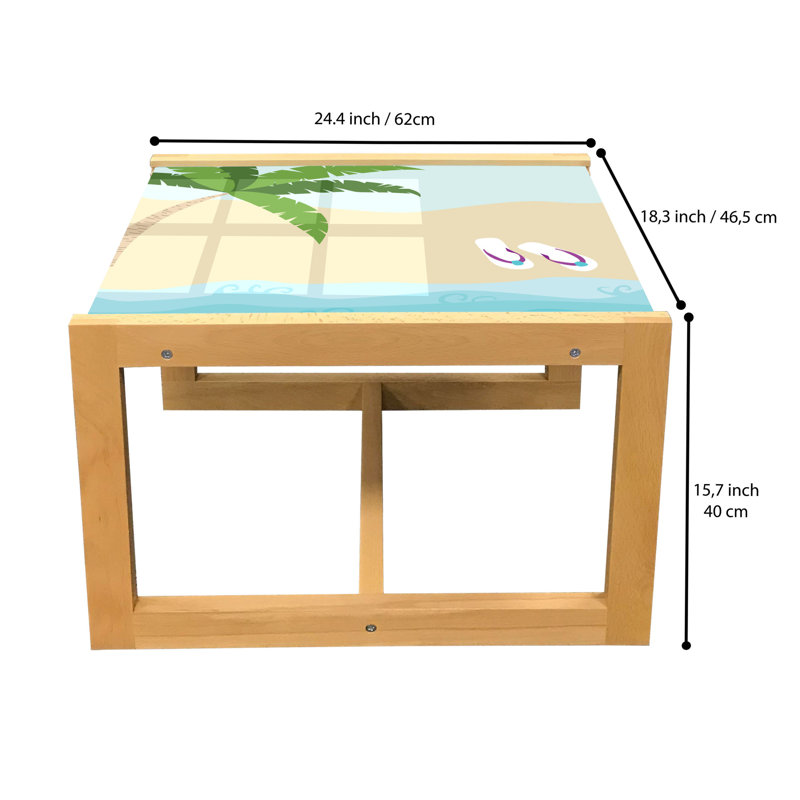 Isabellagrace Sled Coffee Table, 62cm H x 46cm W x 40cm D