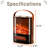 1500-Watt Portable Electric Space Heater With Realistic 3D Flame