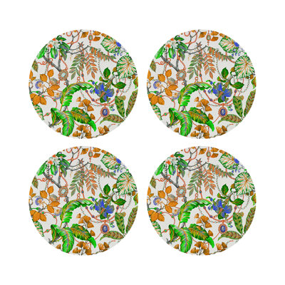 Plumeria Natural Pebble 16" Vinyl Placemat