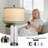 27" Modern Glass Bedside Lamps With Usb A+c Ports-1822499560