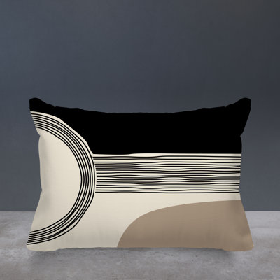 Cassie Abstract Outdoor Reversible Throw Pillow
