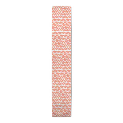 Scallop Gray Table Runner