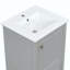 Meuble-lavabo de salle de bain avec lavabo en céramique, pieds en bois massif, meuble-lavabo autoportant avec armoire de rangement, tiroirs et portes à fermeture en douceur, support de rangement-1050176487