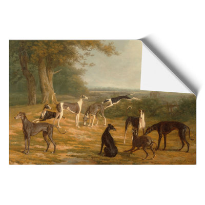 Nine Greyhounds by Jacques Laurent Agasse - Frameless Print