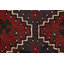 Tapis de zone en laine 3 pi 1 po x 4 pi 7 po one-of-kind à main noué la shiraz Patchin