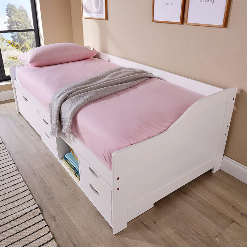 Clarion Solid Wood UK Single - DE 90 X 190 Cm, White