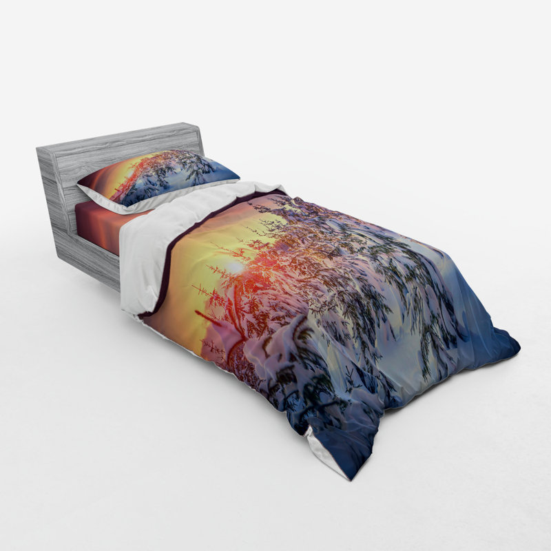 Modern & Contemporary Polyester Paisley Duvet Cover, Twin Duvet Cover + 2 Additional Pieces