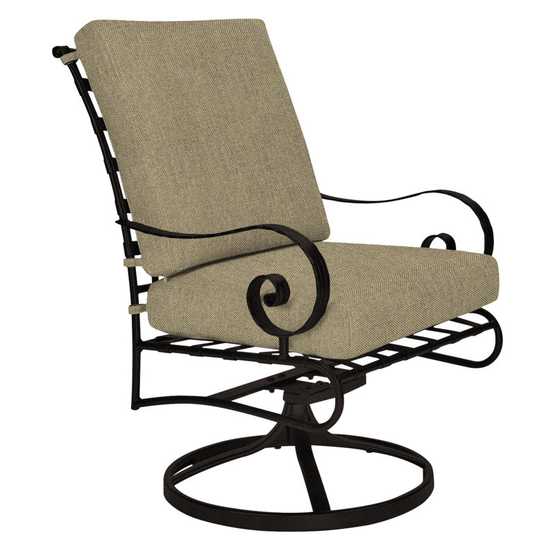 Classico Outdoor Rocker Chair, Carbon Black, Alcazar Redwood
