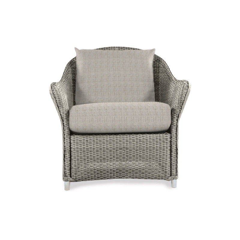 Weekend Retreat Outdoor Lounge Chair, Sandberg Dove, Pewter