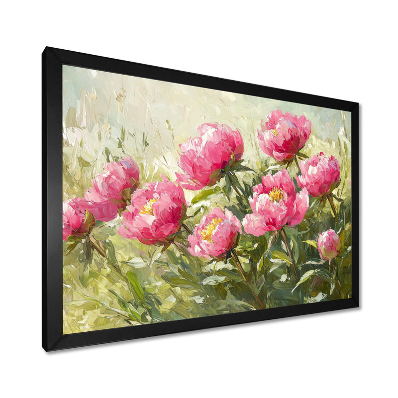 Imrie - Floral Oversized Canvas Prints, Single Picture Framed Print, 30" H x 40" W, Black