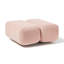 Repose-pieds moderne en tissu rose