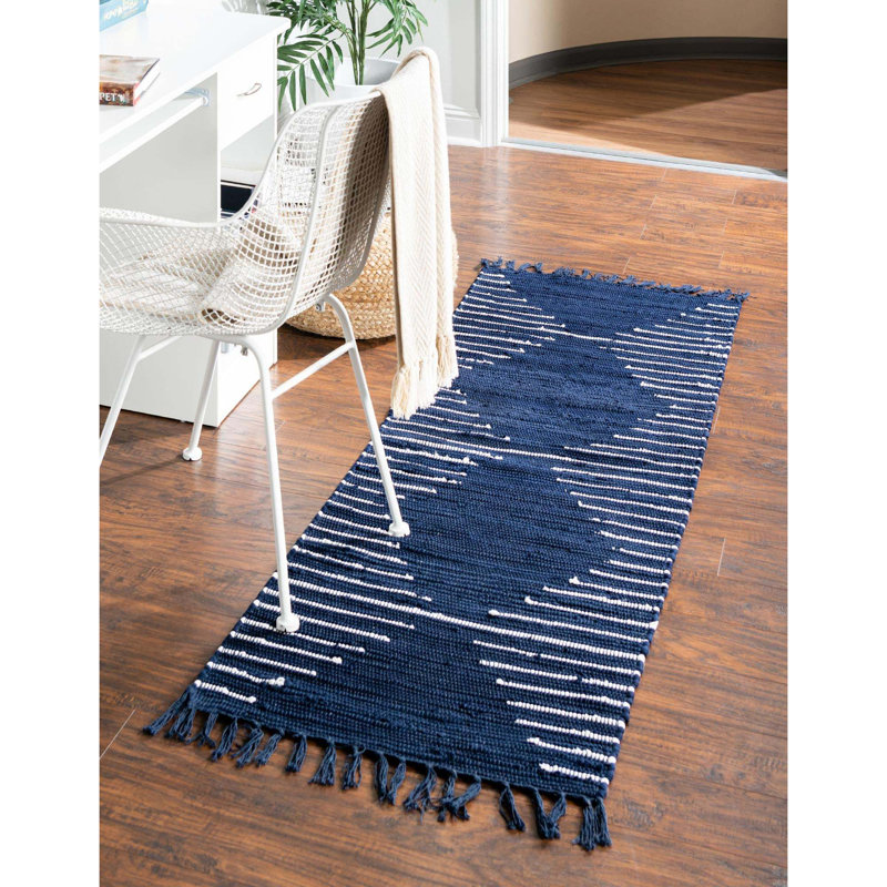 Jordee Cotton Geometric Indoor Rug, Runner 2'7" x 10'