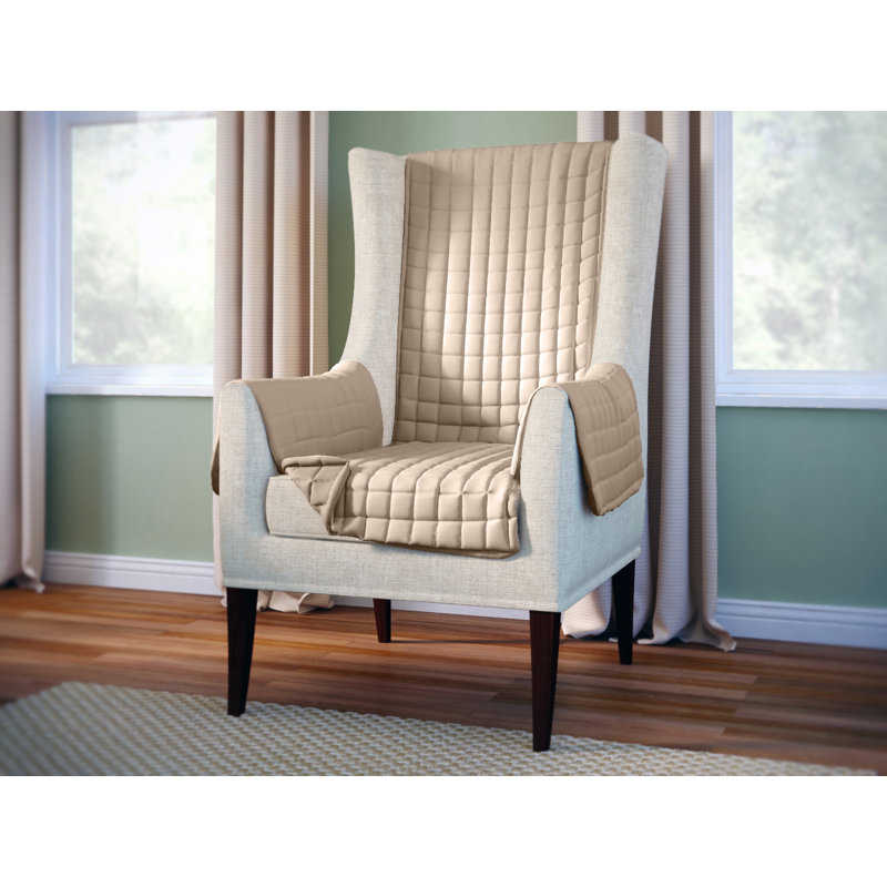 Housse pour fauteuil à oreilles Brystol, Beige