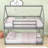 Twin Over Twin House Bunk Bed With Ladder-100085960