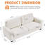 Canapé de 83 pouces, canapé confortable, canapé moderne, canapé 3 places avec tissu