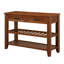 Console de 42,01 po Jahnyah avec 2 tiroirs de rangement et 2 tablettes à niveaux-1586390499