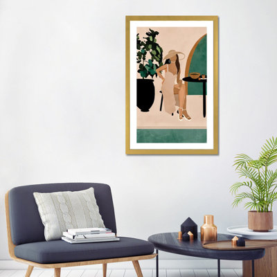Brunch au bord de la piscine par Bria Nicole-impression d’art graphique