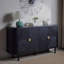 Armoire de rangement, moderne, tablettes réglables à 4 portes, Accent, Buffet d'appoint avec, Buffet autoportant à quatre portes, Accent avec portes