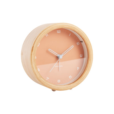 Wood Mechanical Alarm Tabletop Clock