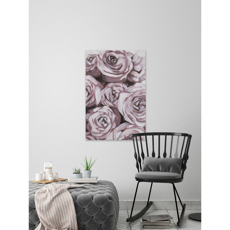 Wrapped Canvas Painting, 91cm H x 61cm W x 3.81cm D, Light Pink