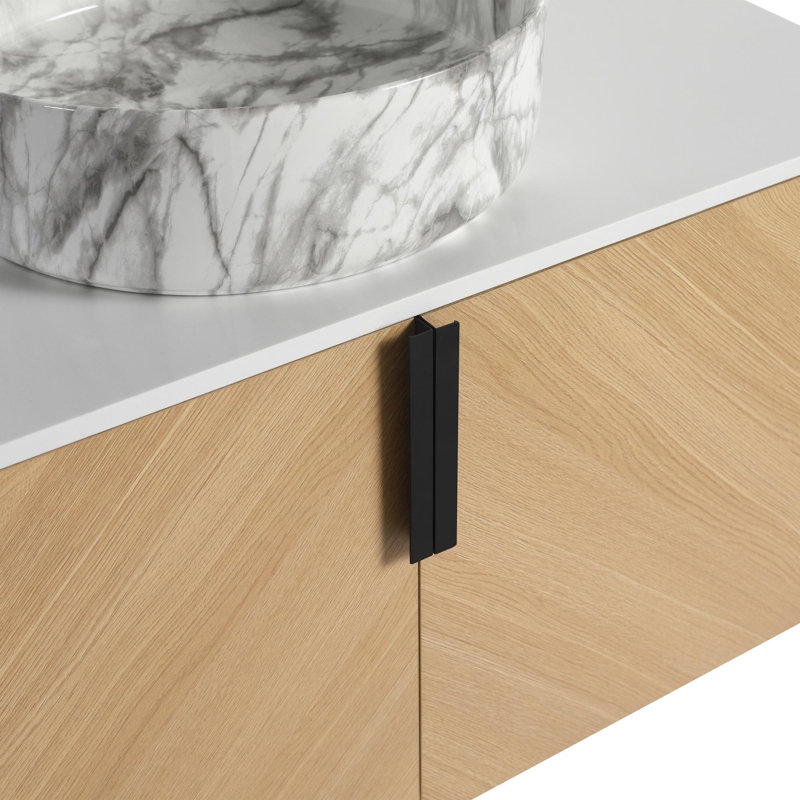 Meuble-lavabo 36 po avec lavabo en céramique, 35"