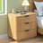 23.2'' W 3-Drawer Fluted Nightstand with Charging Station