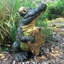 Statue de jardin fantaisiste «Entrez à vos risques et périls» Gator the Alligator Garden-1069154005
