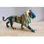 Statue de lion itinérant multicolore Doraline 19 po x 5 po x H 9 po