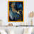 Impression dorée sur toile encadrée