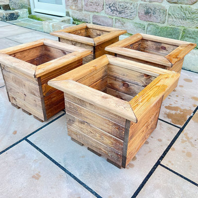 Chalfield Handmade Wood Planter Box