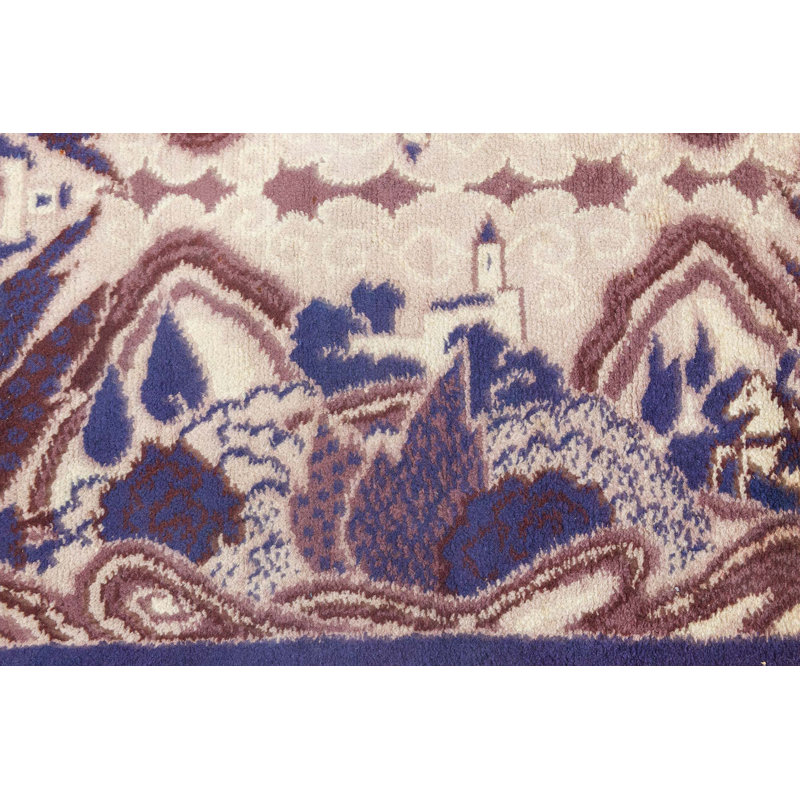 Vintage One-of-a-Kind Rectangle 3'6" X 5'2" Hand Knotted Area Rug