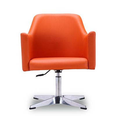Raisa Faux Leather Swivel Armchair