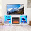 21 Electric Fireplace Tv Cabinet, Remote Controlled Flame Colour, Charging, White, For 32 - 62" Tvs, 58''W*15.5''D*24.4''H White Stand With And Socket, 58''W*15.5''D*24.4''H, Colour Changing-131518605