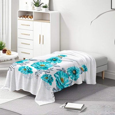 Reversible Quilted Sofa Bed Cover (1-4 Seater) , Microfiber Furniture Protector for Sofa and Daybed, Double-Sided Floral Cover with 200GSM Filling