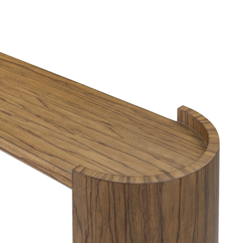 Beton Damari Console Table-Medium Brown Limba