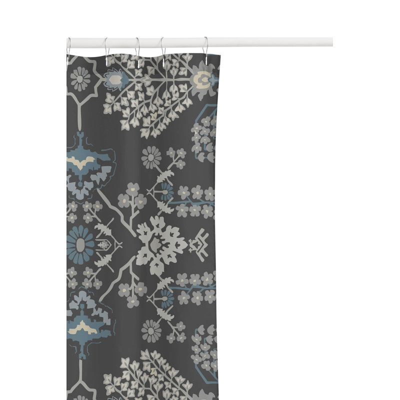 Rideau de douche Zoey, Gris anthracite