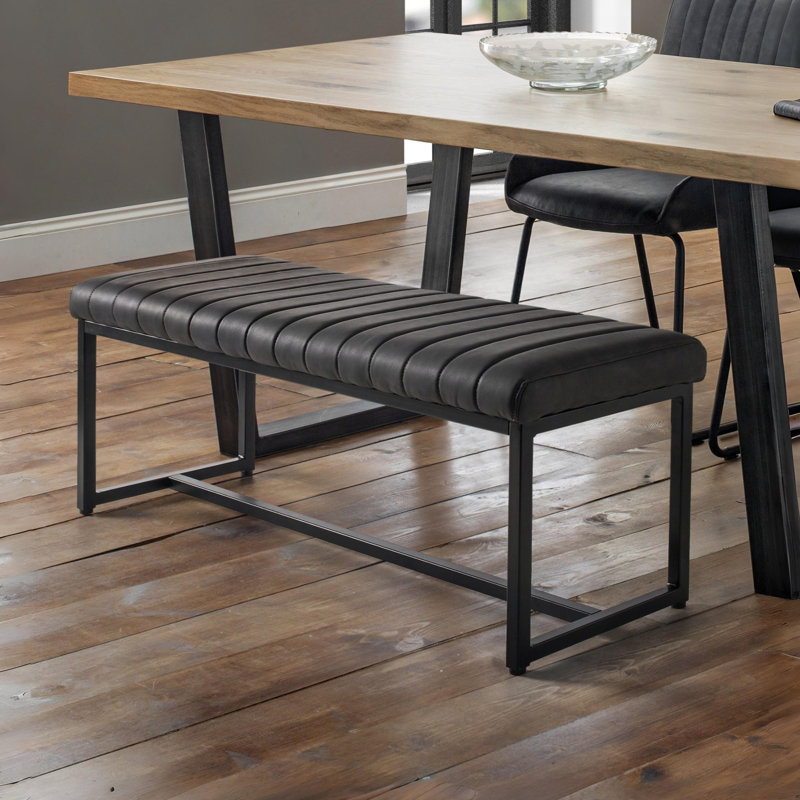Wynnfield Faux Leather Upholstered Bench