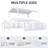 20 ft. W x 30 ft. D Outdoor Galvanized Steel Party Tent - Heavy Duty White Tent with 4 Sandbags for Wedding-120342544