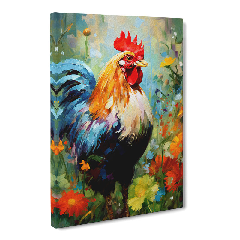 Chicken Impressionism - No Frame Print, 50cm H x 35cm W x 3cm D