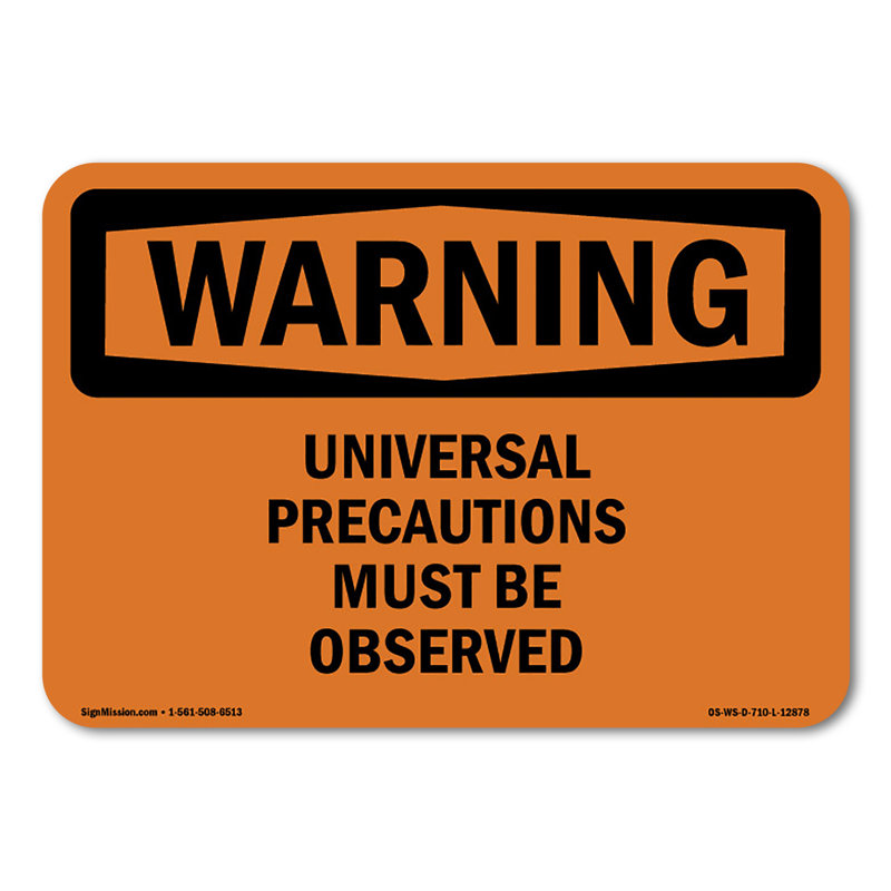 Plaque en plastique universelle 10 "x 7"
