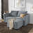 Upholstered L-Shaped Sectional Reversible-1181794911