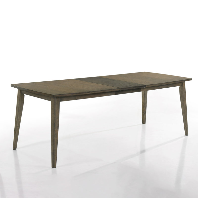 Brun / rectangulaire + bois massif + table de salle à manger