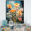 «Garden Delights Wild Expression Blooms», reproduction d'art sur toile